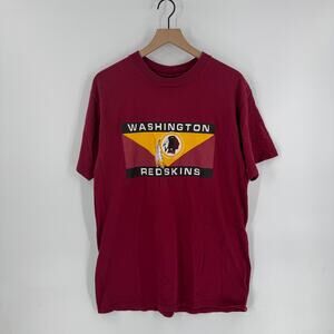 Vintage Washington Football Team Burgundy Single Stitch Tee 90s NFL Shirt L